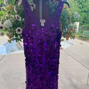 Purple Sequin Dress